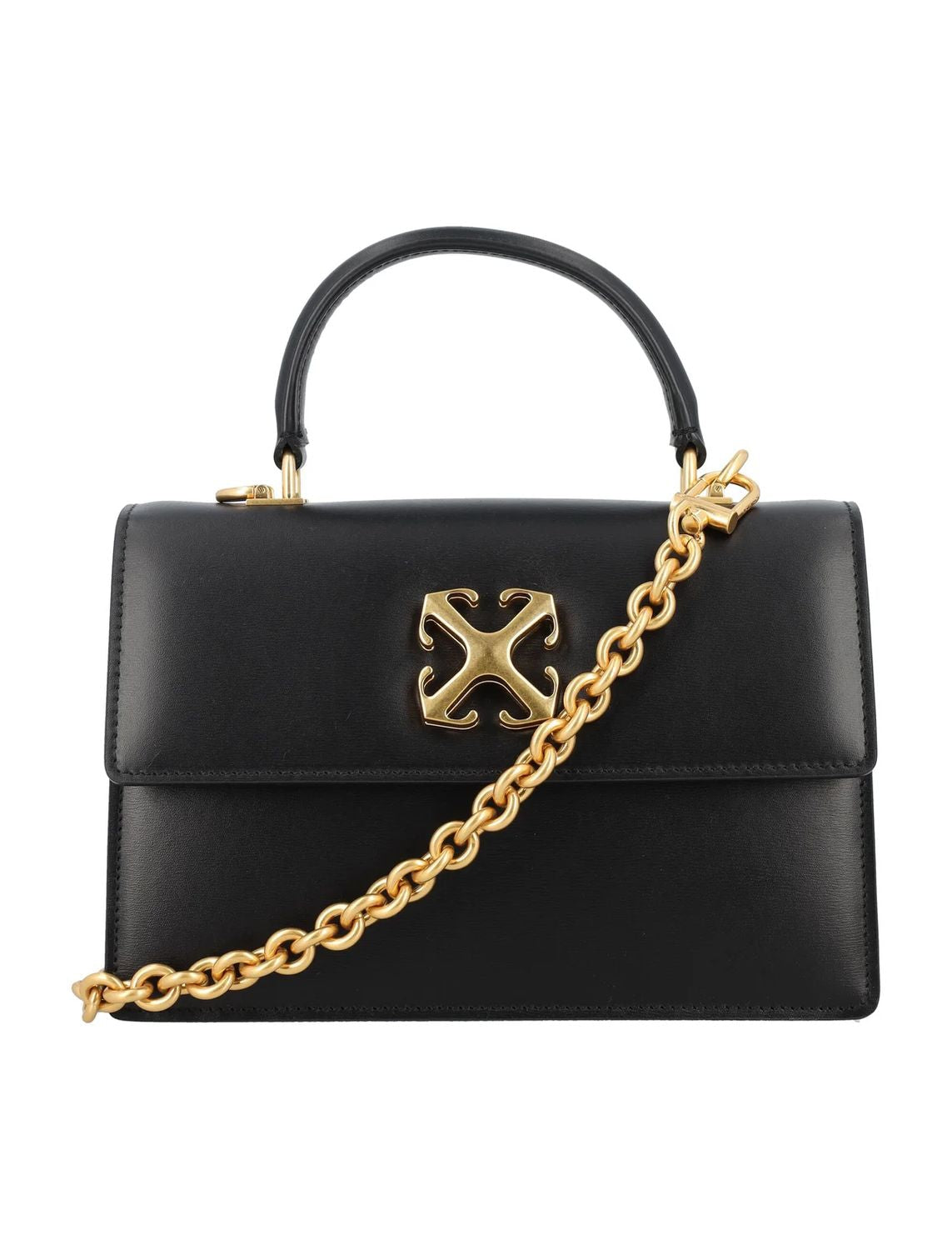 OFF-WHITE Jitney 1.4 Mini Top Handle Chain Bag