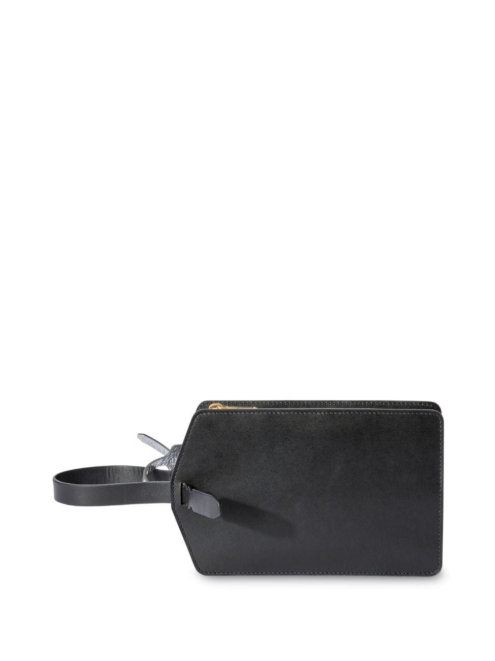 OFF-WHITE Mini Leather Clutch with Removable Charm - 22 CM x 14 CM x 4 CM