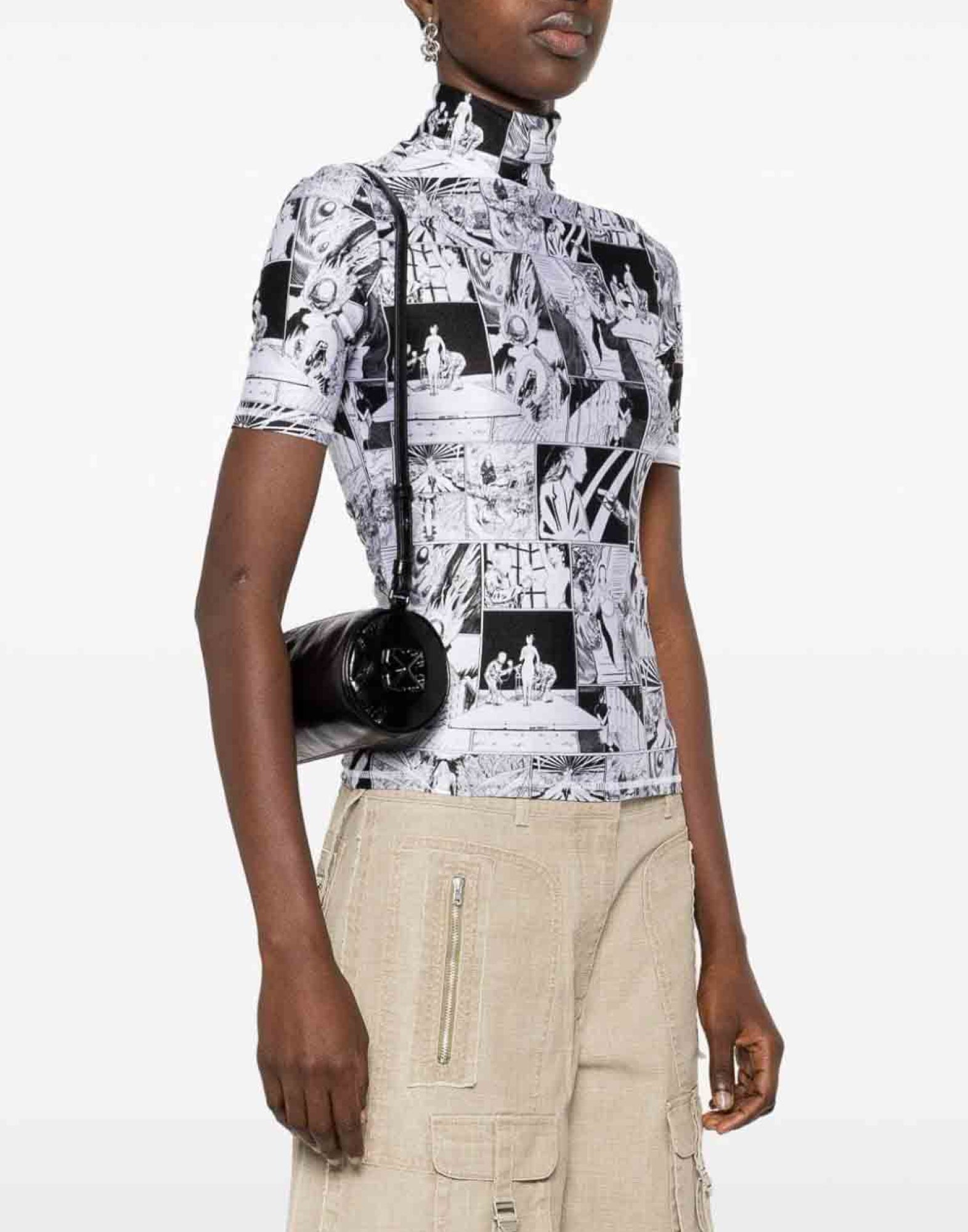 OFF-WHITE Mini Torpedo Arrow Logo Shoulder Handbag