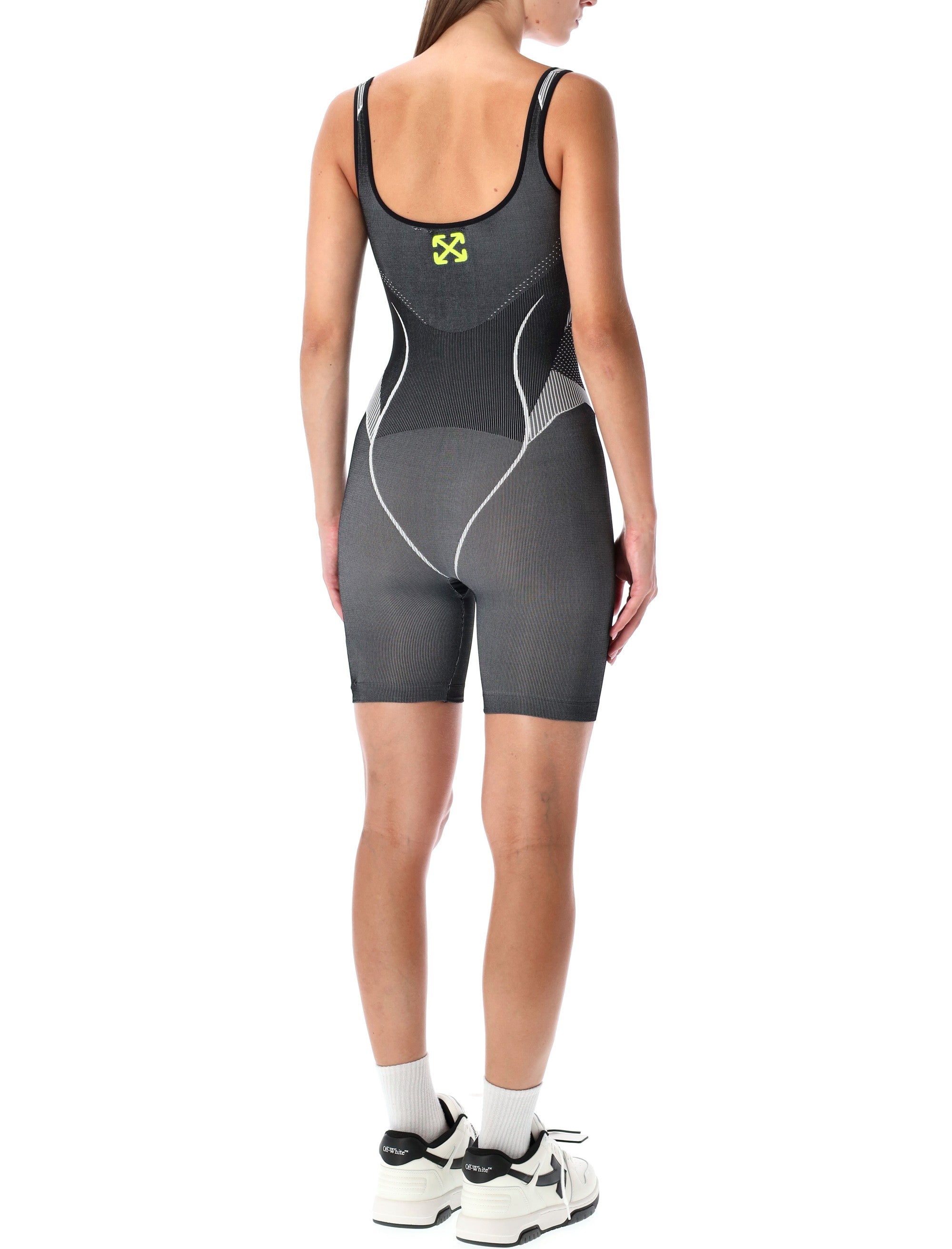 OFF-WHITE Mini Seamless Race Logo Arrow Onesie