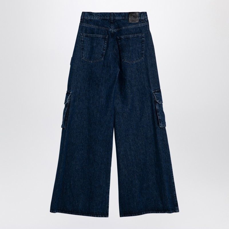 OFF-WHITE Wide Cargo Denim Jeans for Women