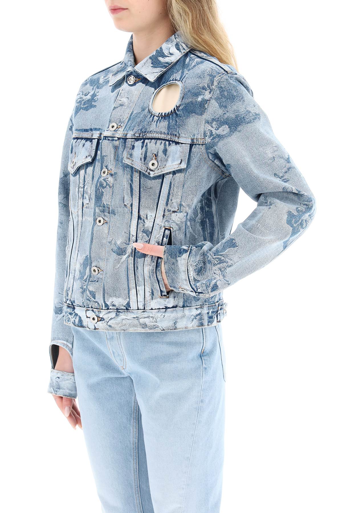 OFF-WHITE Printed Denim Jacket for Women - Spring/Summer 2025