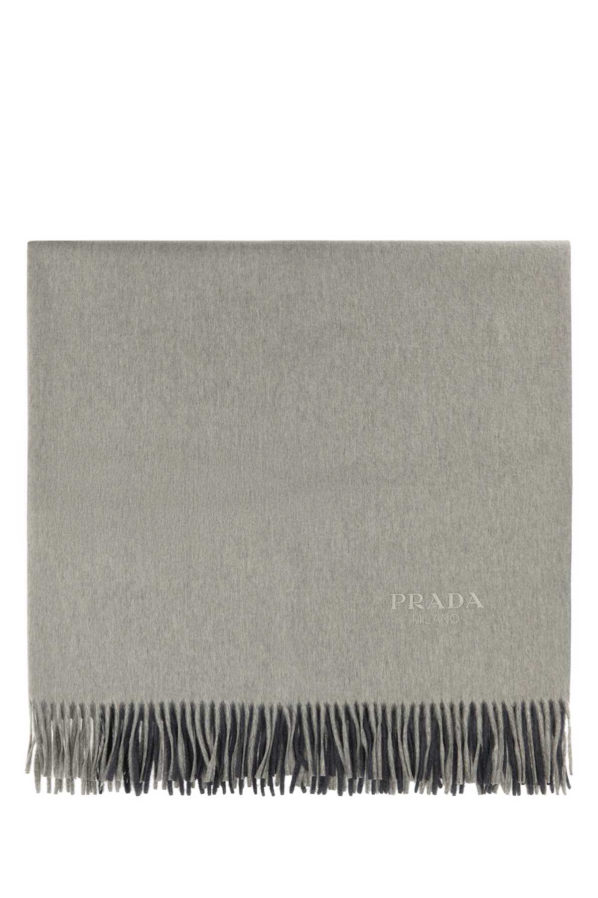 PRADA Two-Tone Cashmere Blend Blanket - Plaid
