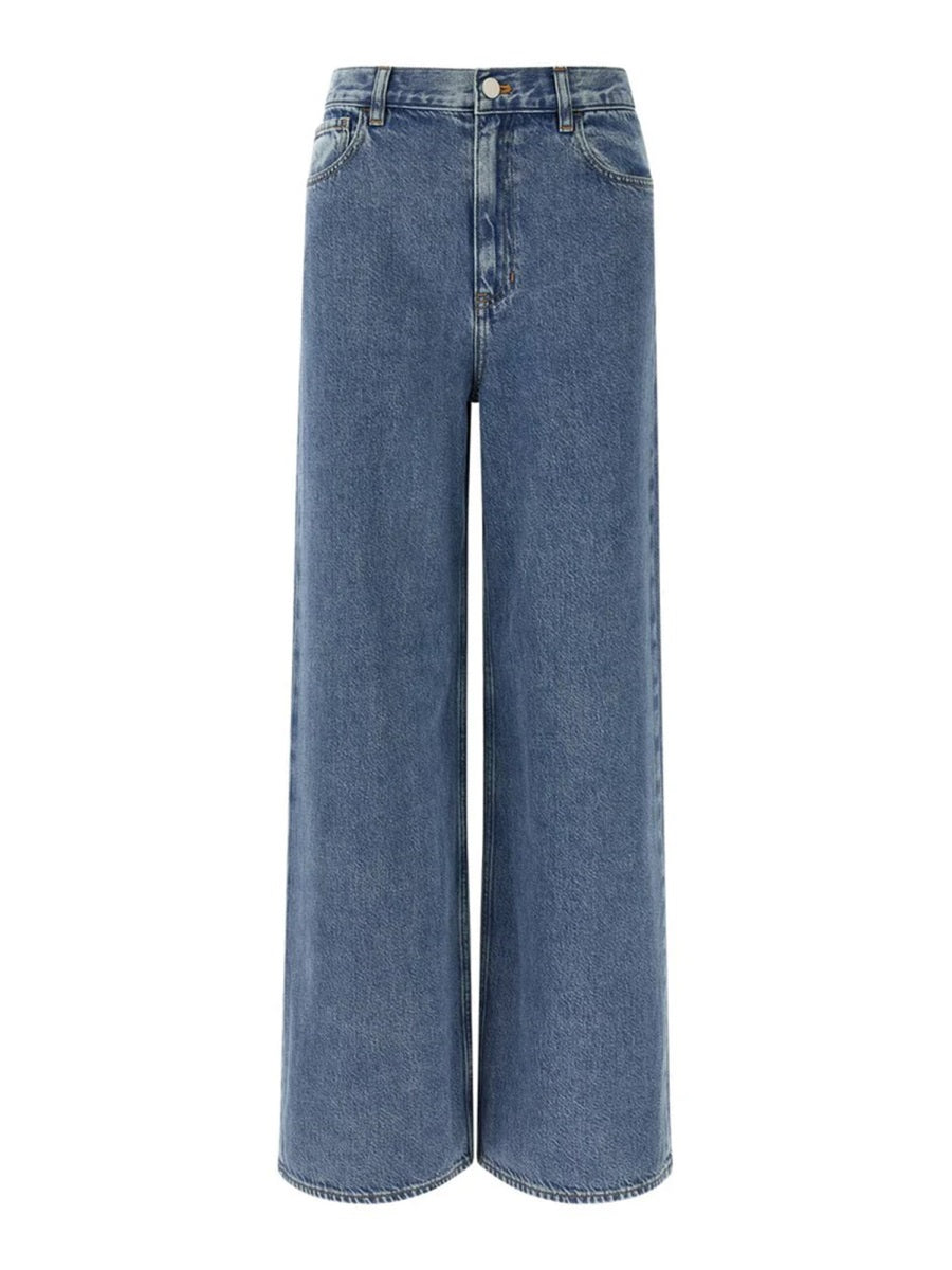 THEORY High Waist Wide-Leg Jeans