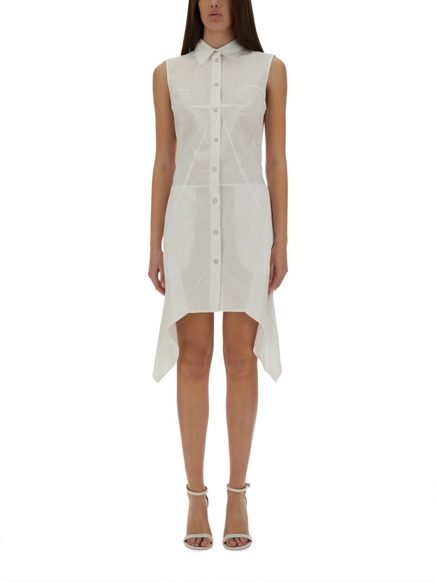 HELMUT LANG Slim Fit Bustier Mini Shirt Dress - Size 4