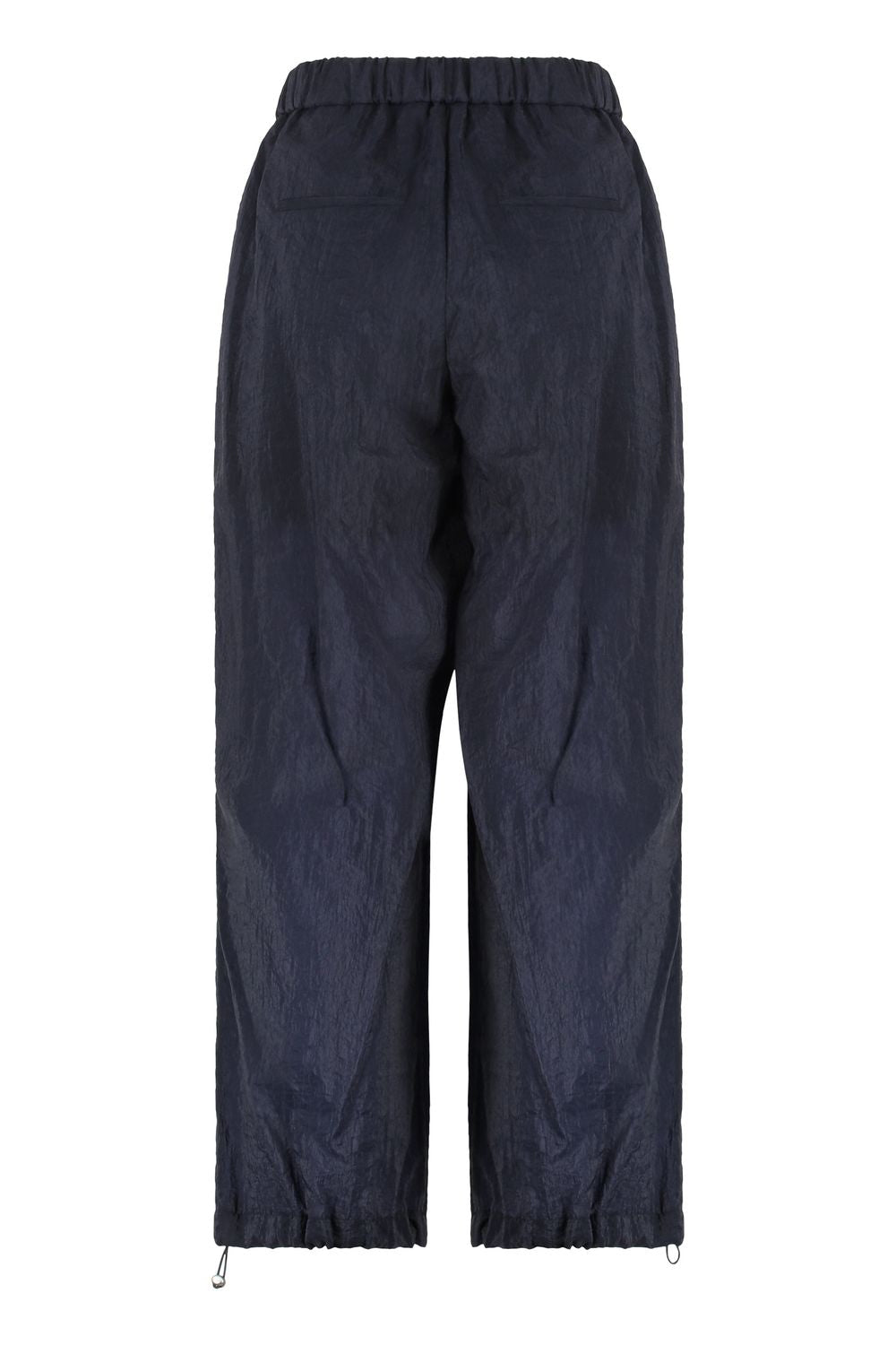 PESERICO Technical Nylon Pants for Women - Adjustable Ankle Drawstrings