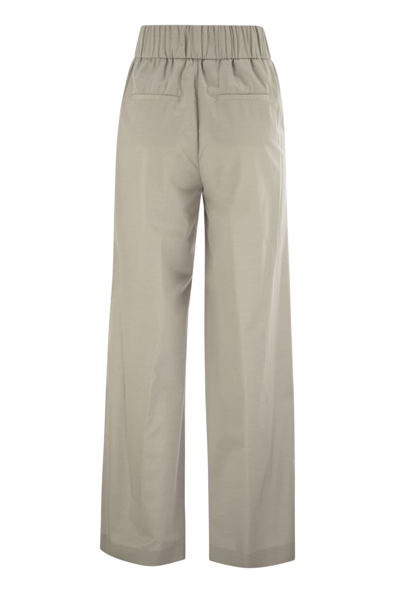 PESERICO Lightweight Technical Cotton Canvas Trousers - Modern Fit