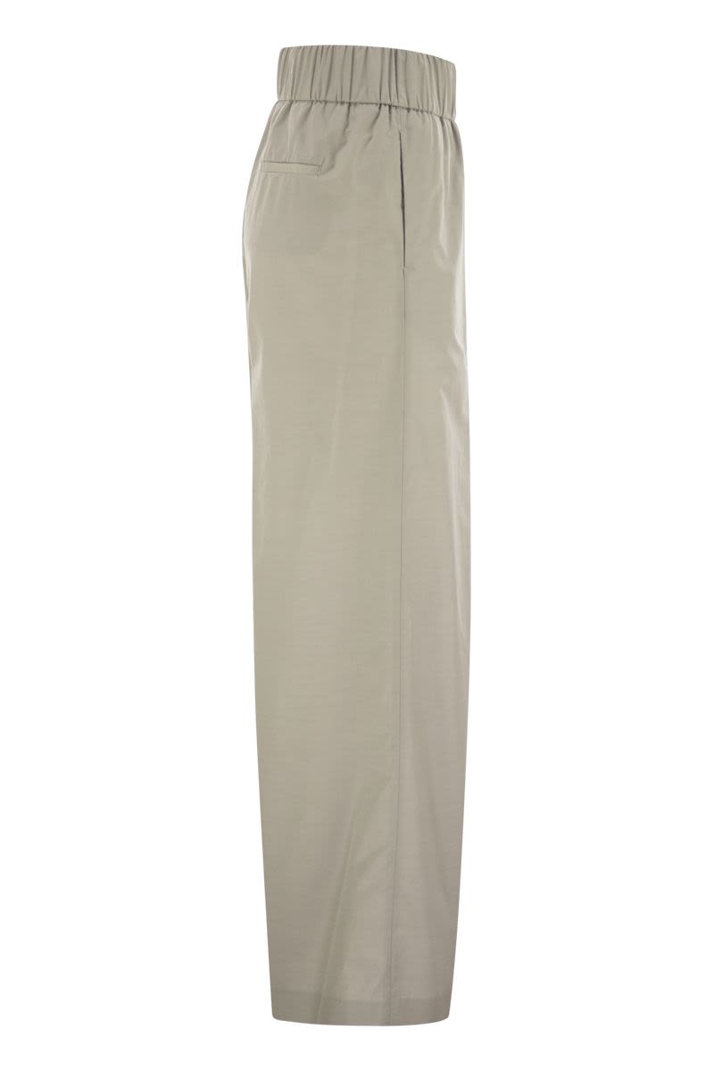 PESERICO Lightweight Technical Cotton Canvas Trousers - Modern Fit