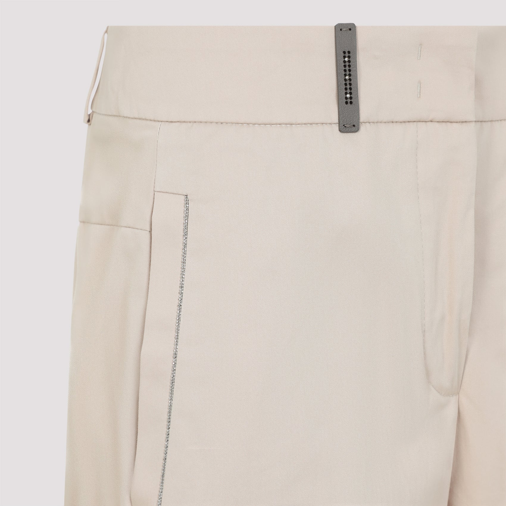 PESERICO Essential Cotton Pants for Women - SS25