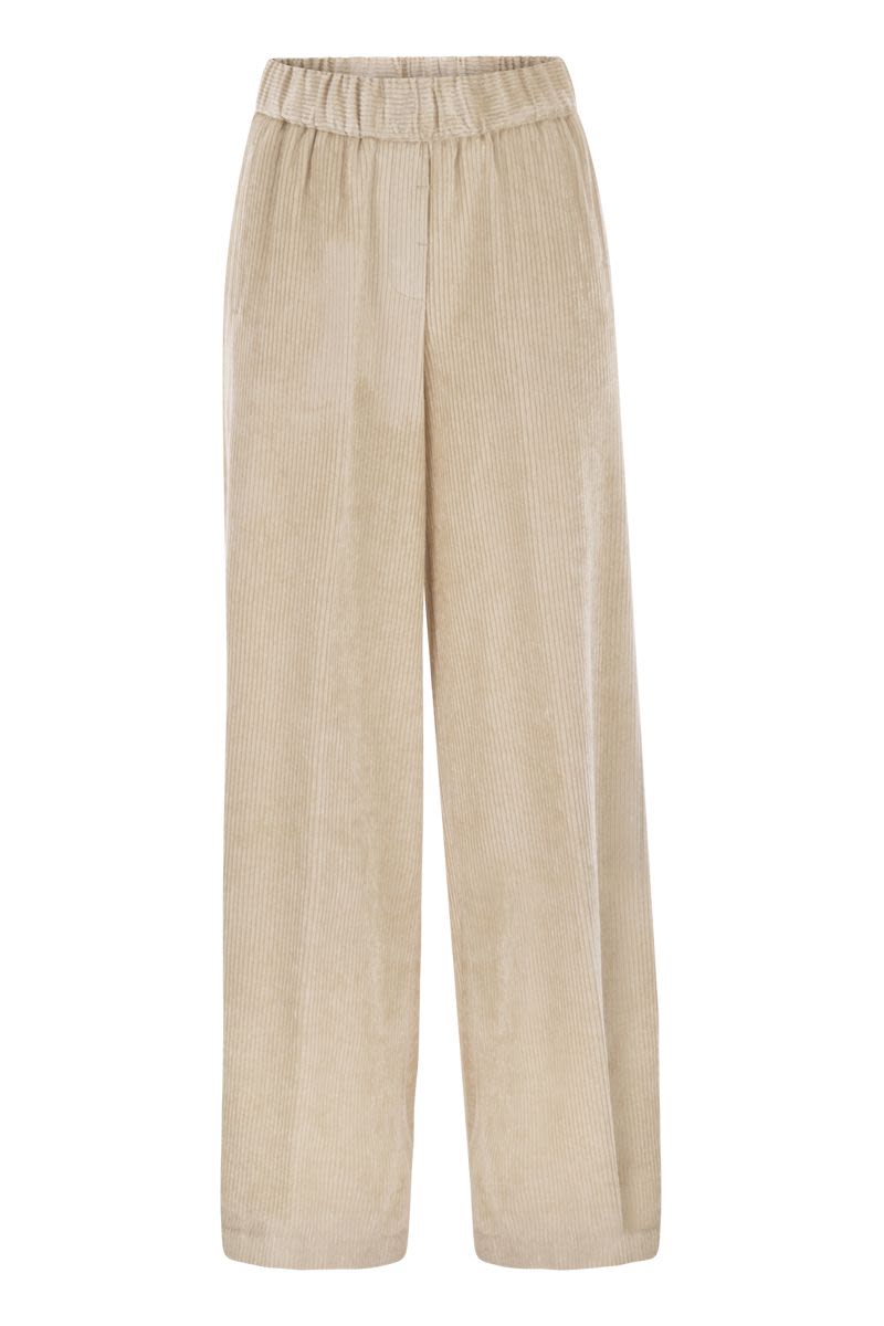 PESERICO Fluid Wide-Leg Trousers