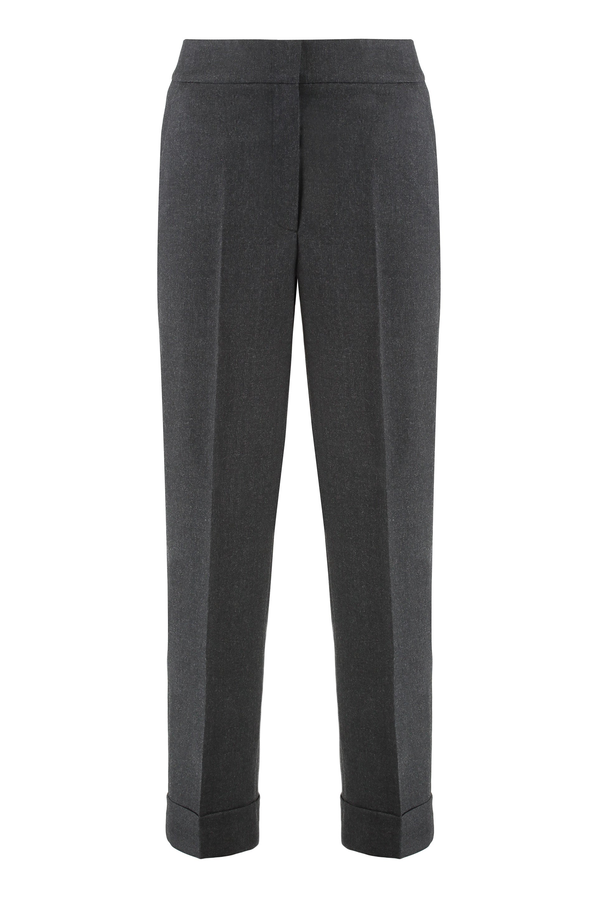 PESERICO Cropped Wool Blend Trousers for Women