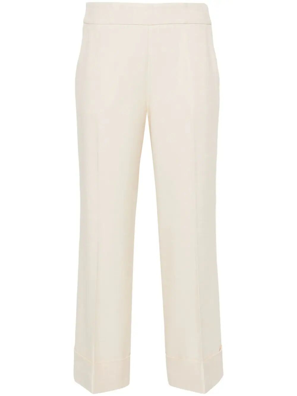 PESERICO Women's Mini Side Zip Cropped Pants