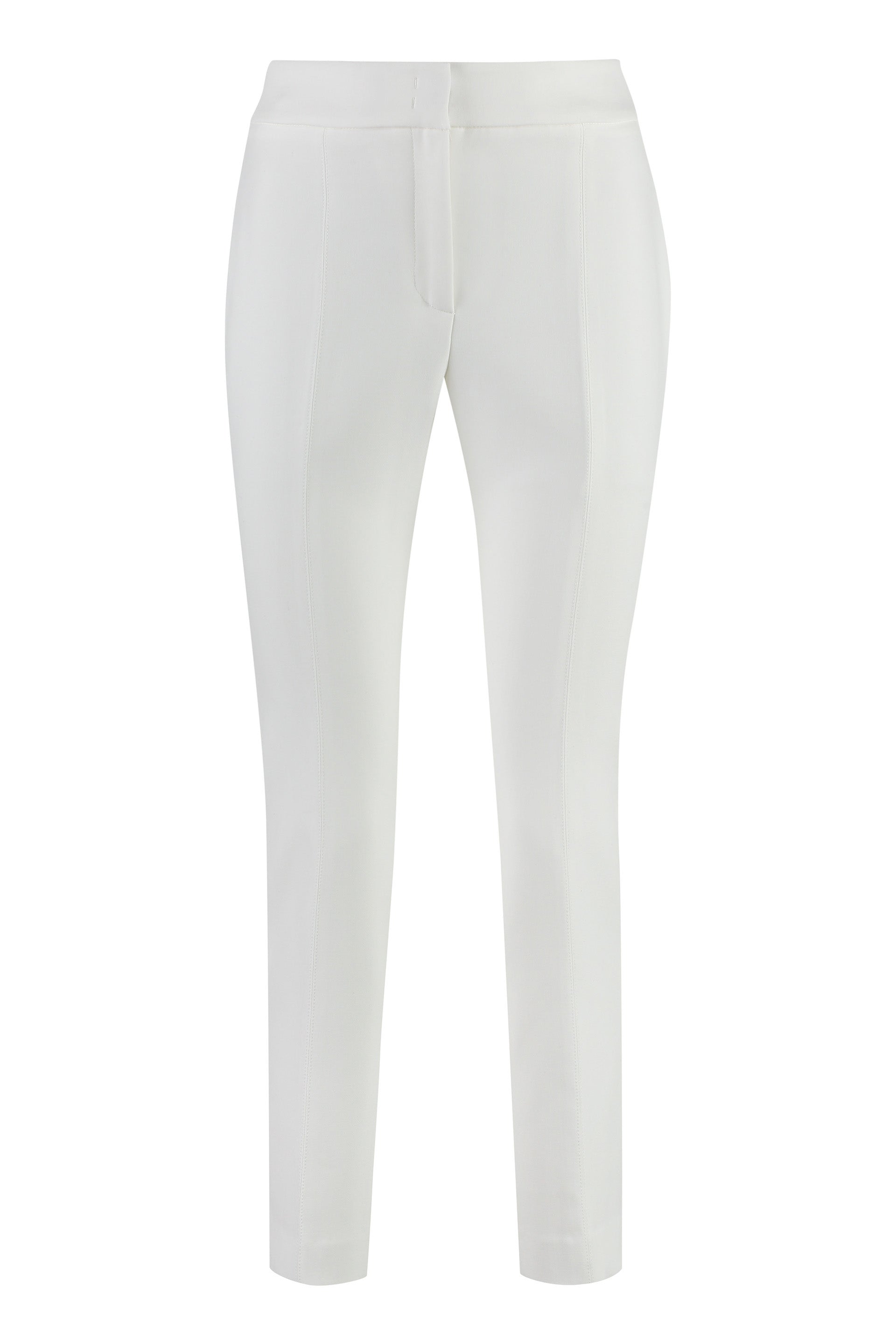 PESERICO Stretch Gabardine Cigarette Trousers