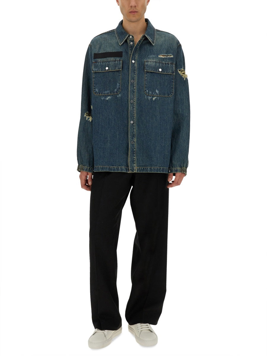 HELMUT LANG Denim Uniform Shirt - Size L