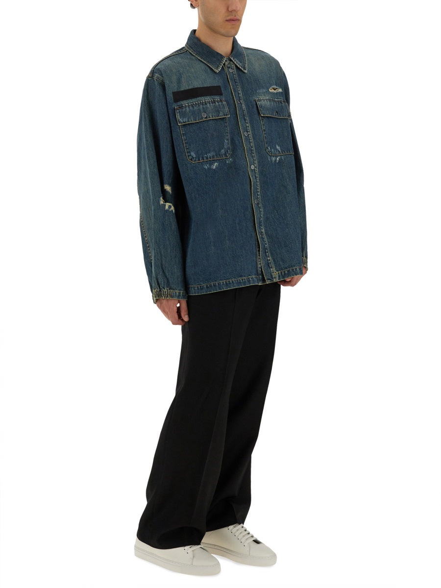 HELMUT LANG Denim Uniform Shirt - Size L