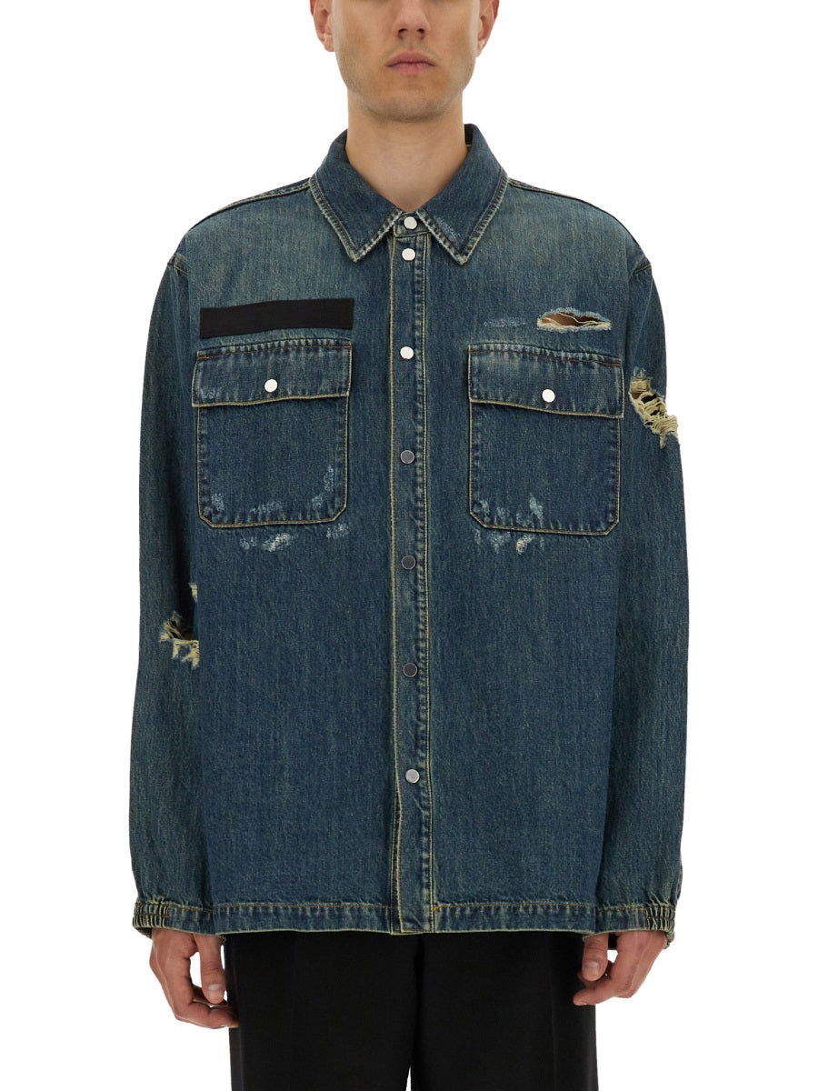 HELMUT LANG Denim Uniform Shirt - Size L