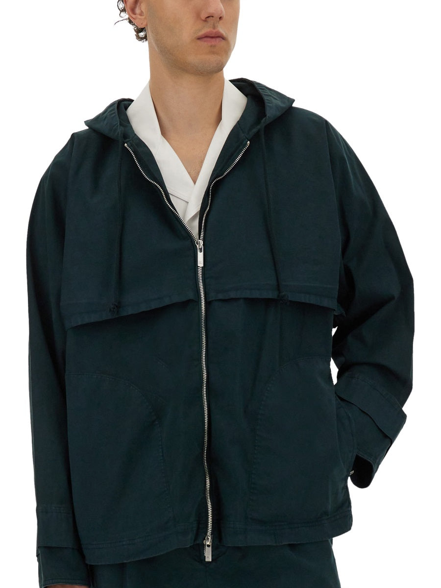 HELMUT LANG Hooded Windbreaker Jacket - Size L