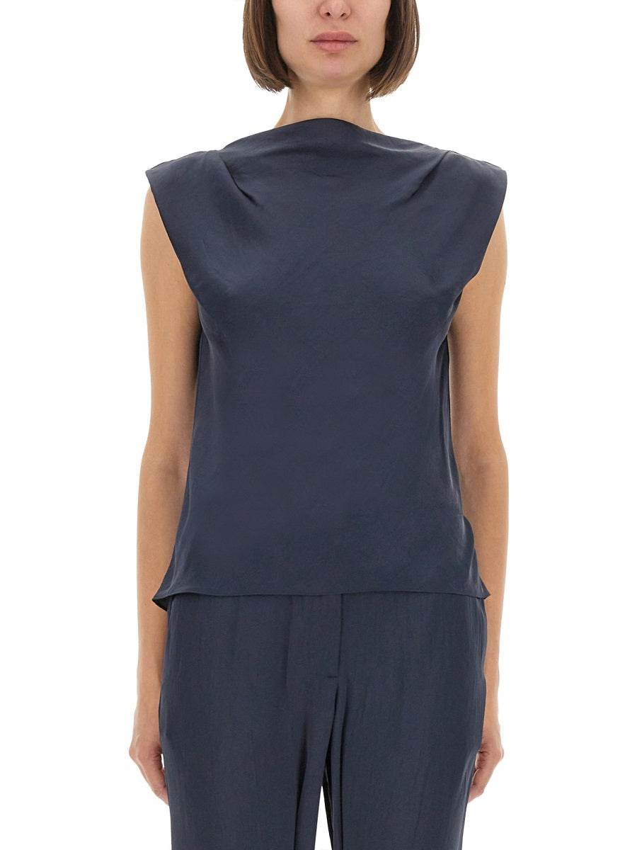 THEORY Satin Mini Top