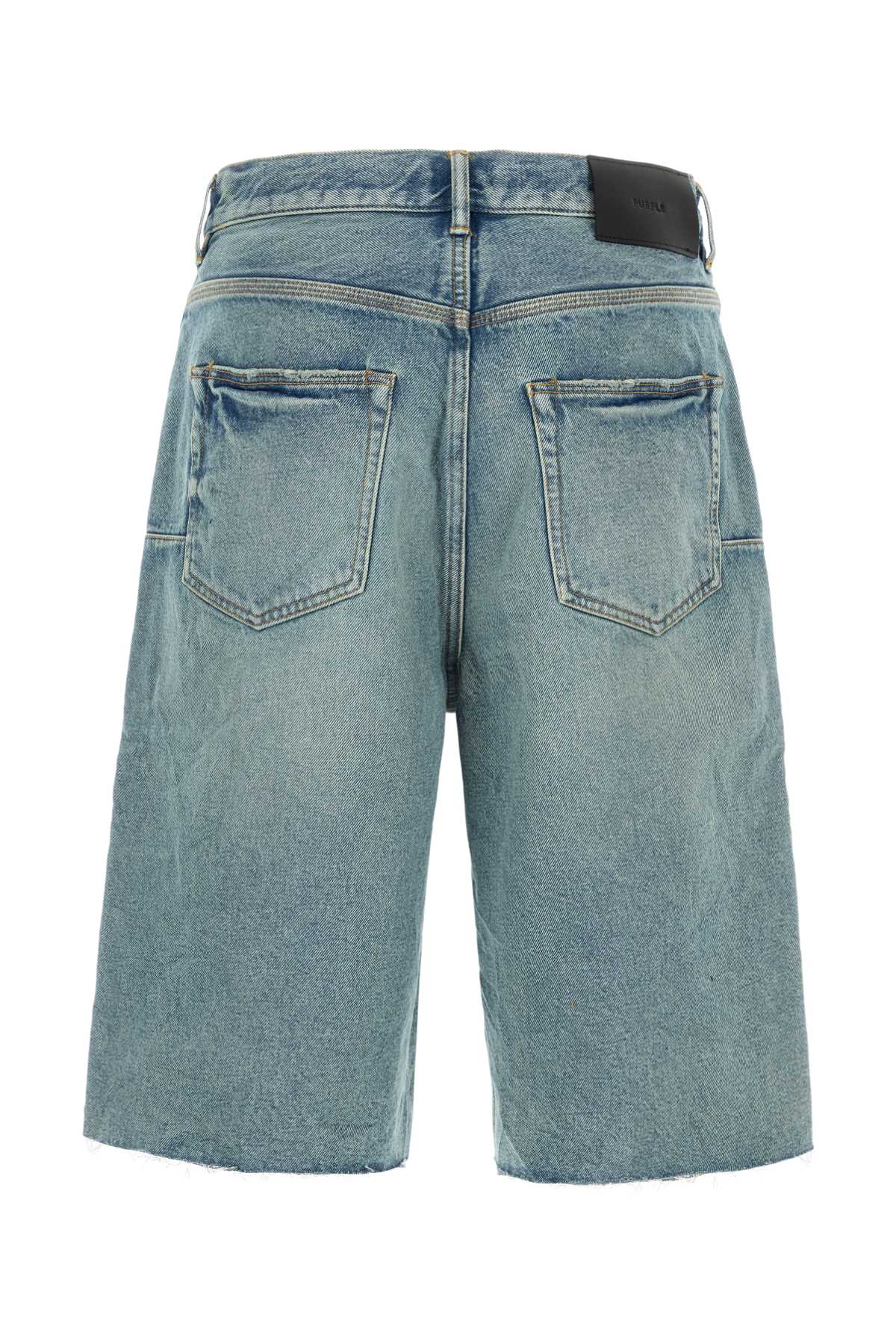 PURPLE BRAND Men's Vintage Long Short Mini Bermuda Shorts