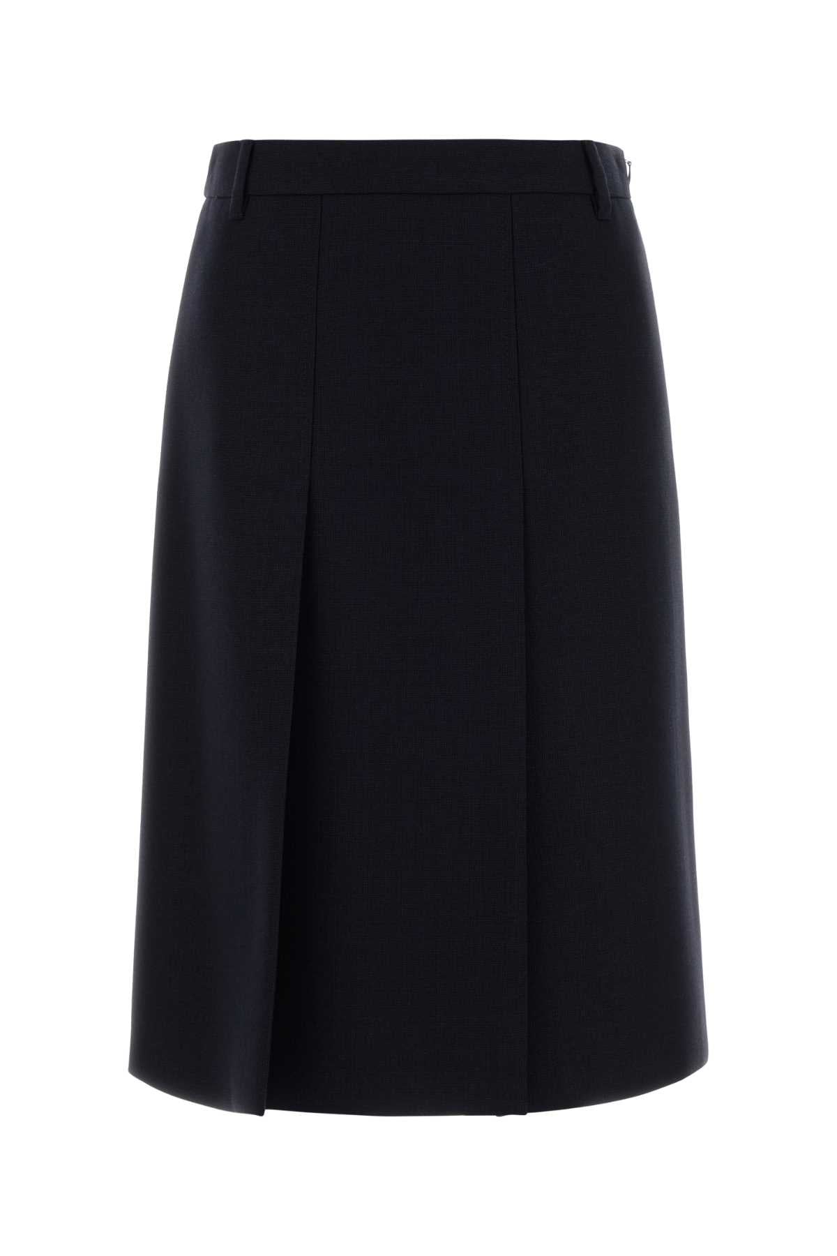 PRADA Elegant Wool Skirt for Women - FW25 Collection