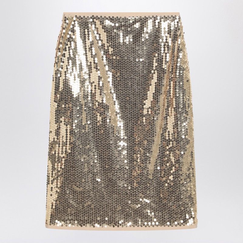 PRADA High Waist Sequin Midi Skirt for Women