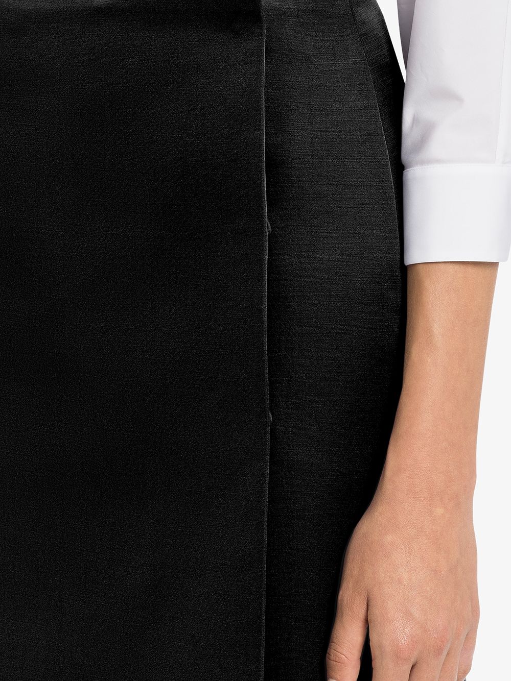 PRADA Tailored Straight Wrap Skirt
