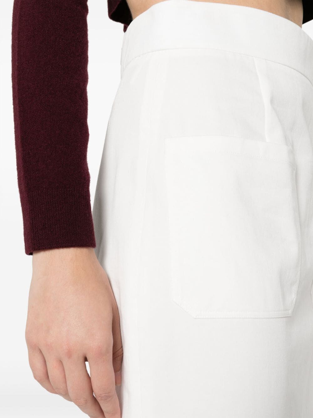 PRADA Fluted Midi Skirt with High Waist for Women