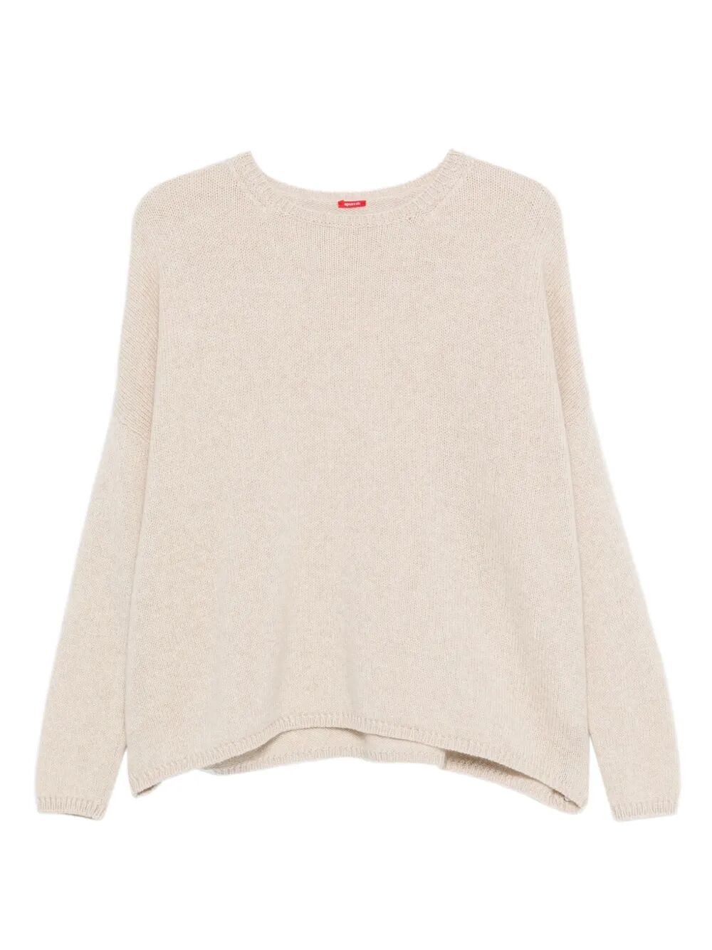 APUNTOB Relaxed Fit Round Neck Sweater with Dropped Shoulders