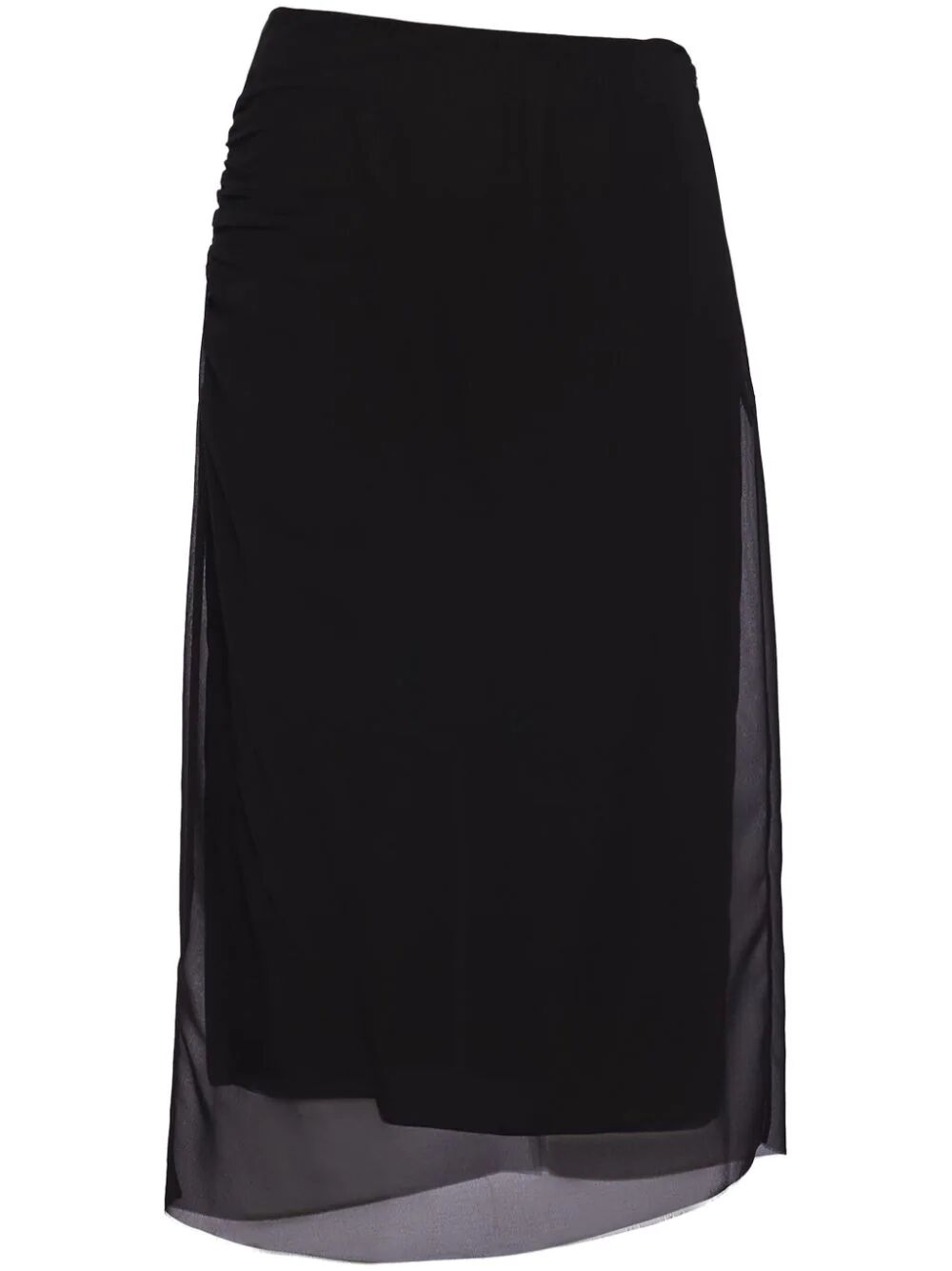 PRADA Chic Semi-Sheer Pencil Skirt