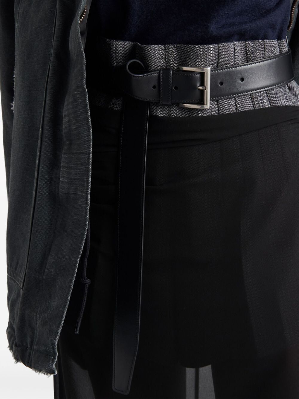 PRADA Chic Semi-Sheer Pencil Skirt