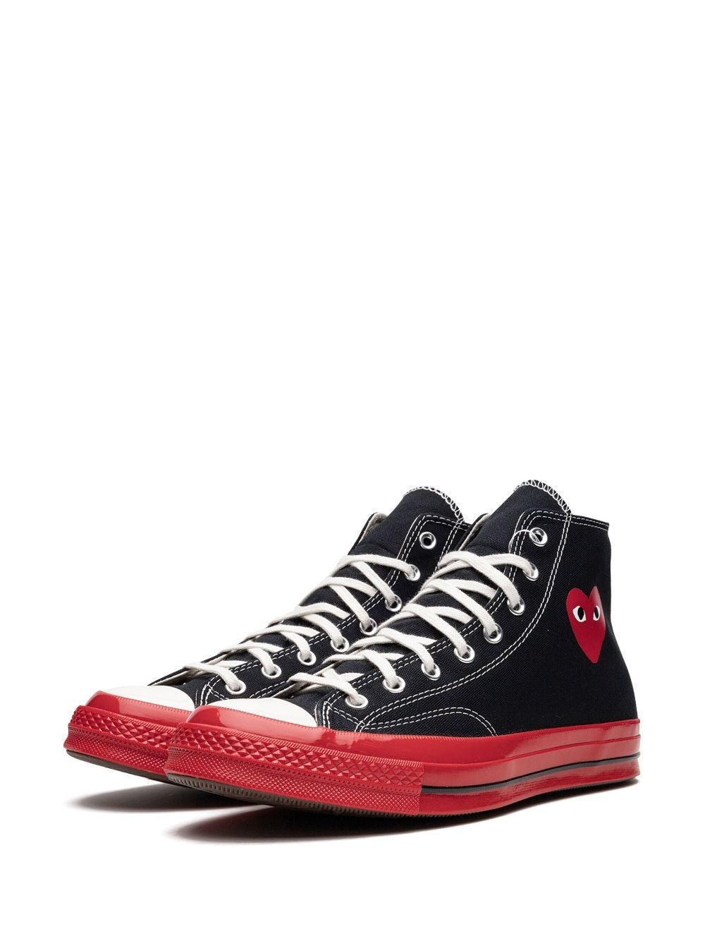 COMME DES GARÇONS PLAY High Top Red Sole Sneakers for Women