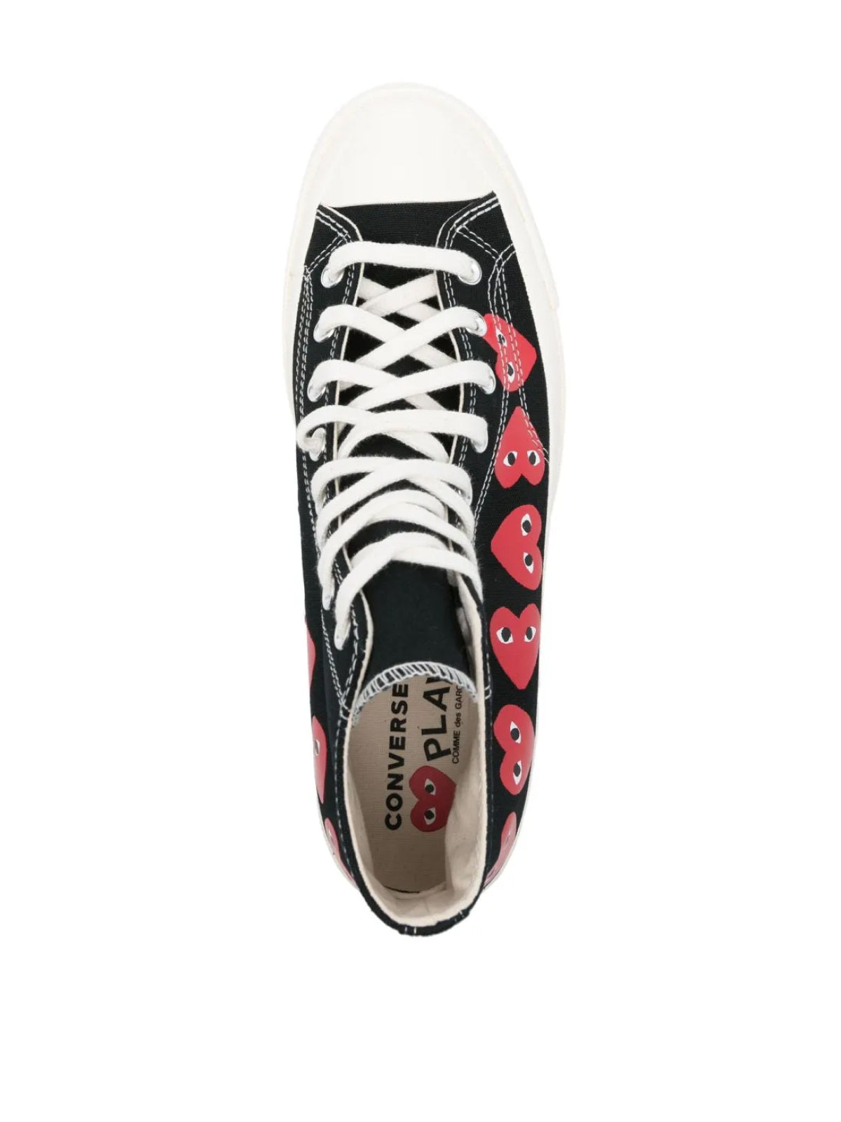 COMME DES GARÇONS PLAY High-Top Sneakers Collaboration with Converse