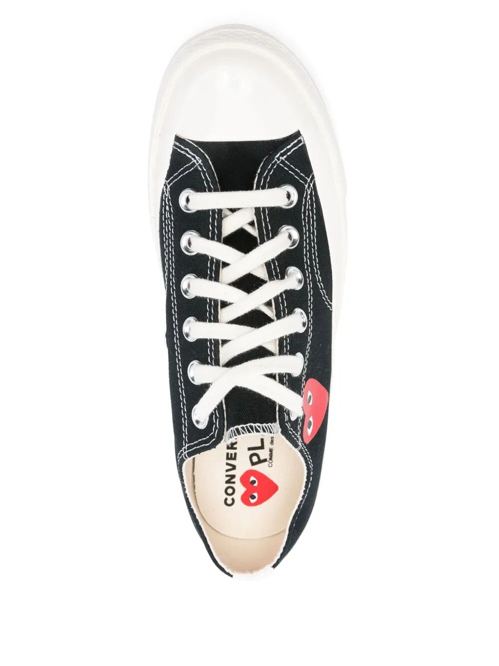 COMME DES GARÇONS CONVERSE Heart Emblem Low Top Sneakers