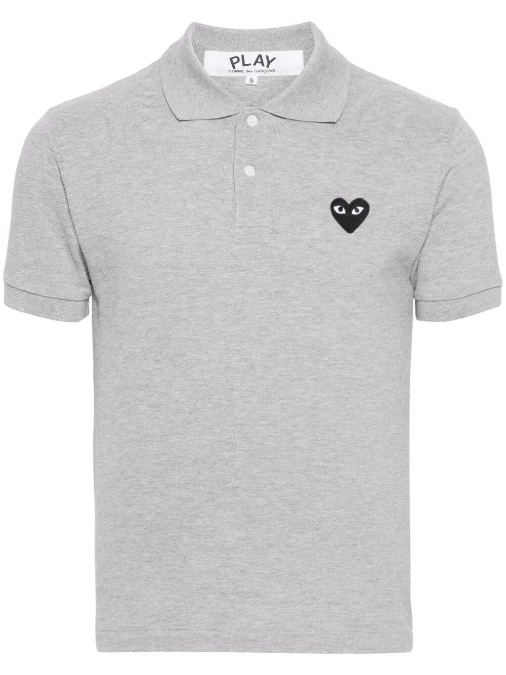 COMME DES GARÇONS PLAY Heart Detail Cotton Polo Shirt