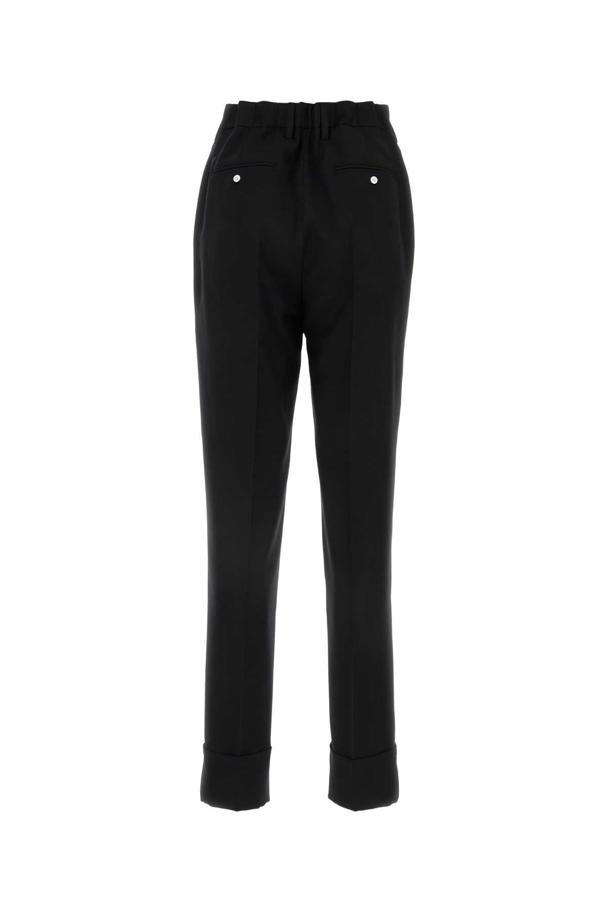 PRADA Wool Blend Trousers for Women - SS24 Collection
