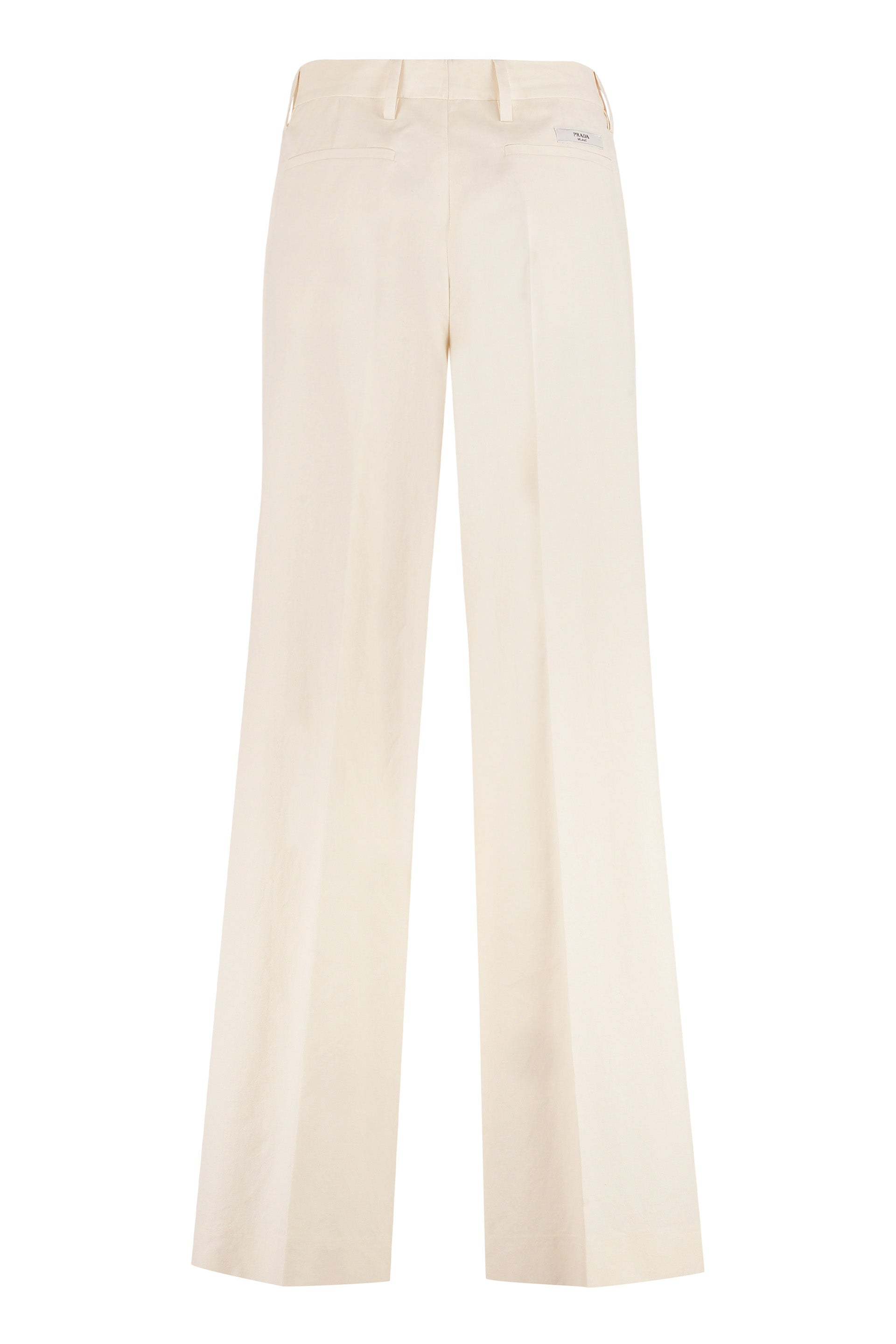 PRADA Wide-Leg Cotton Trousers for Women