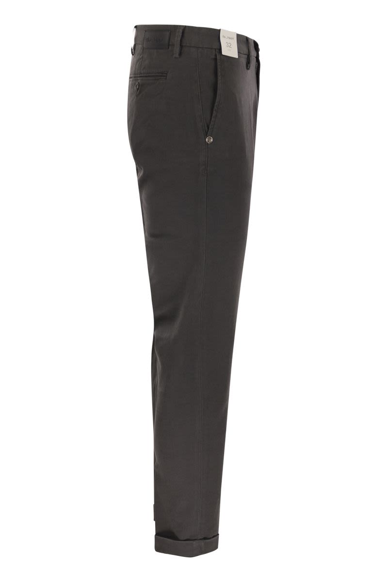 REHASH Effortless Elegance - Stretch Cotton and Lyocell Chino Trousers