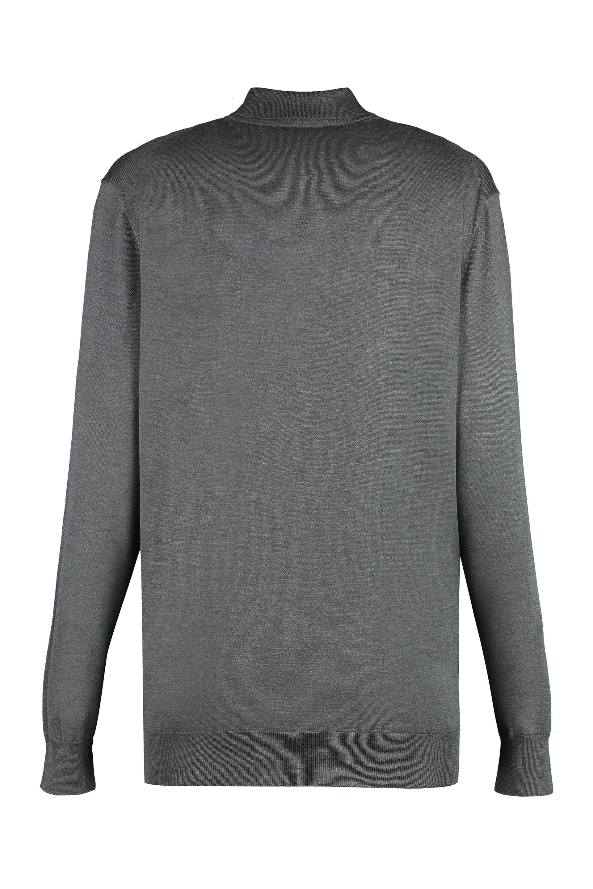 PRADA Long Sleeve Knit Polo Shirt