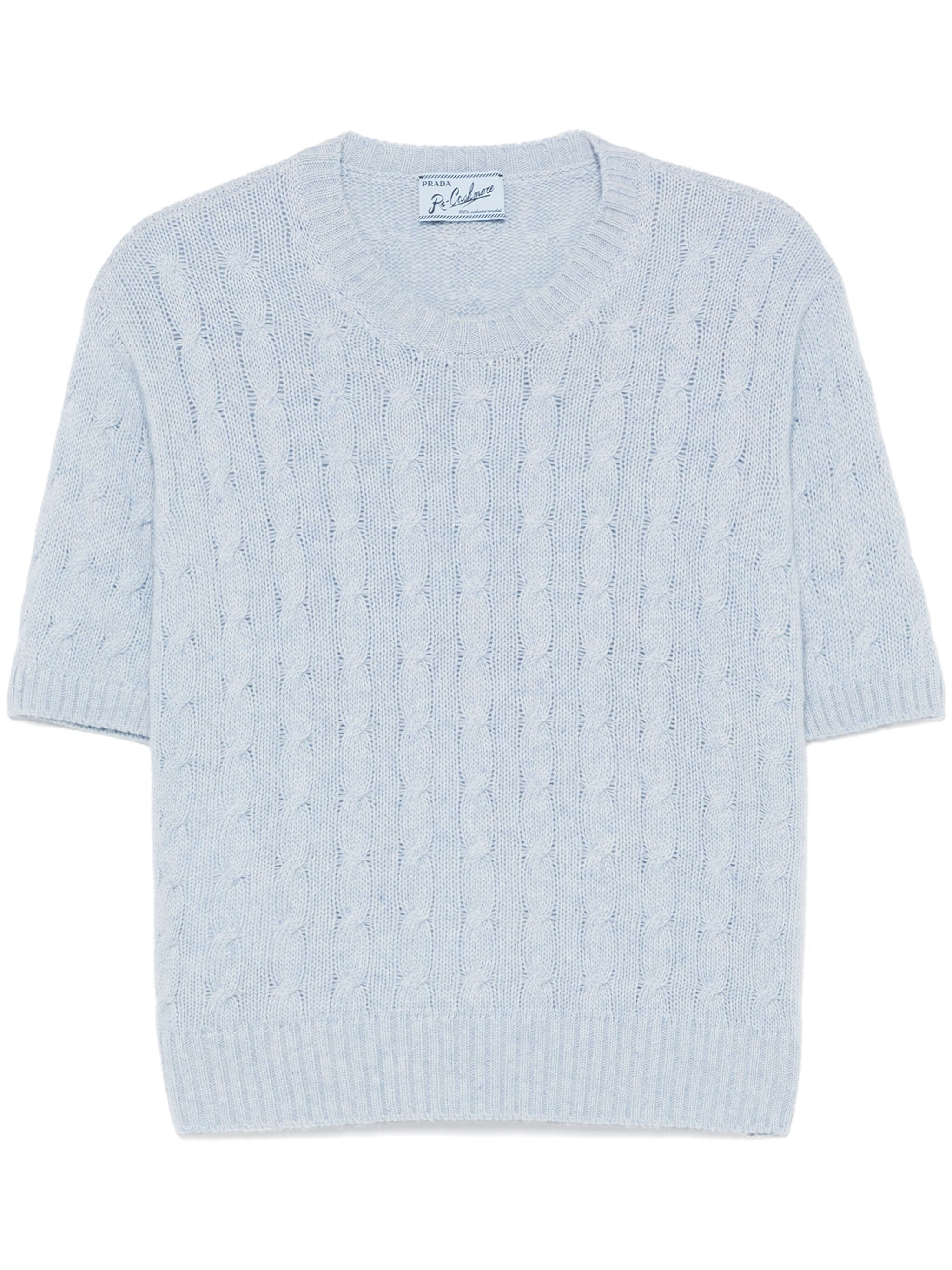 PRADA Braided Re-Cashmere Top for Women