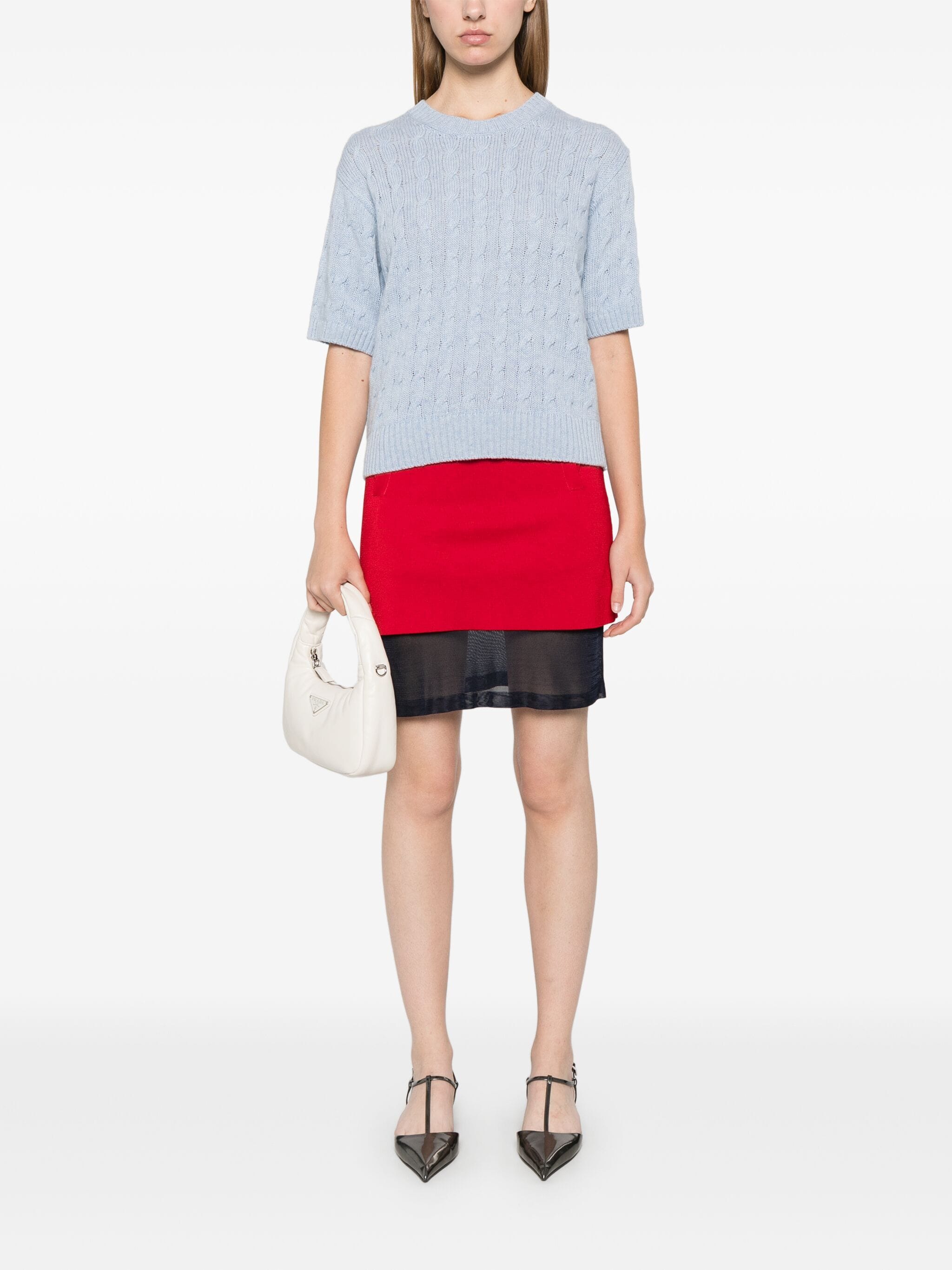 PRADA Braided Re-Cashmere Top for Women