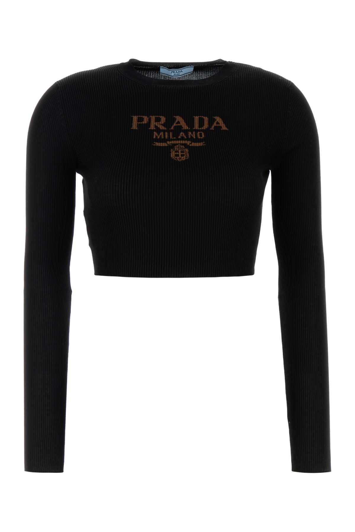 PRADA Silk T-Shirt for Women - FW25 Collection