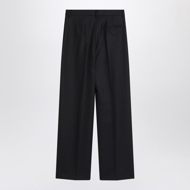 PRADA Wide Wool Trousers - High Waist Design
