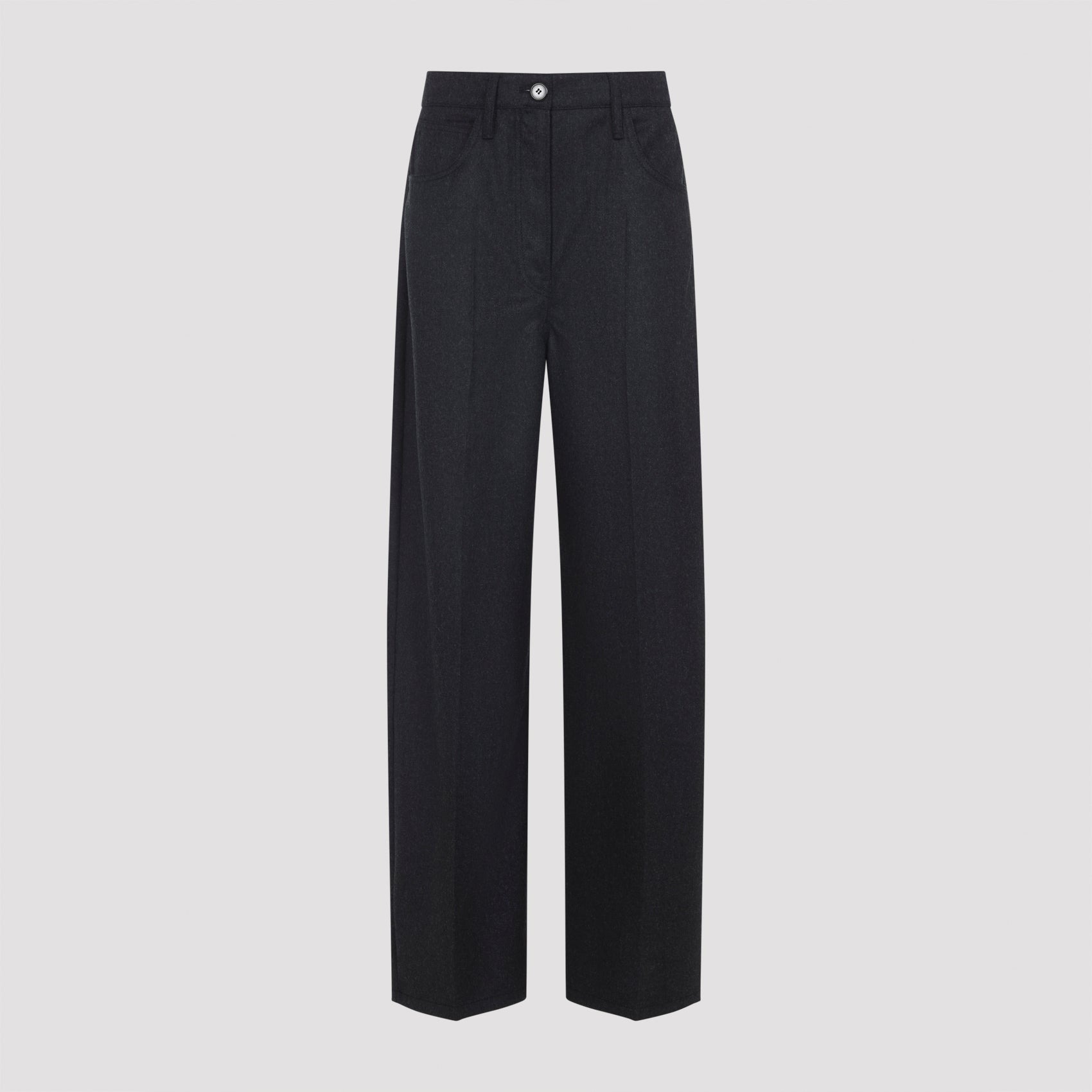 PRADA Wide Leg Virgin Wool Pants for Women