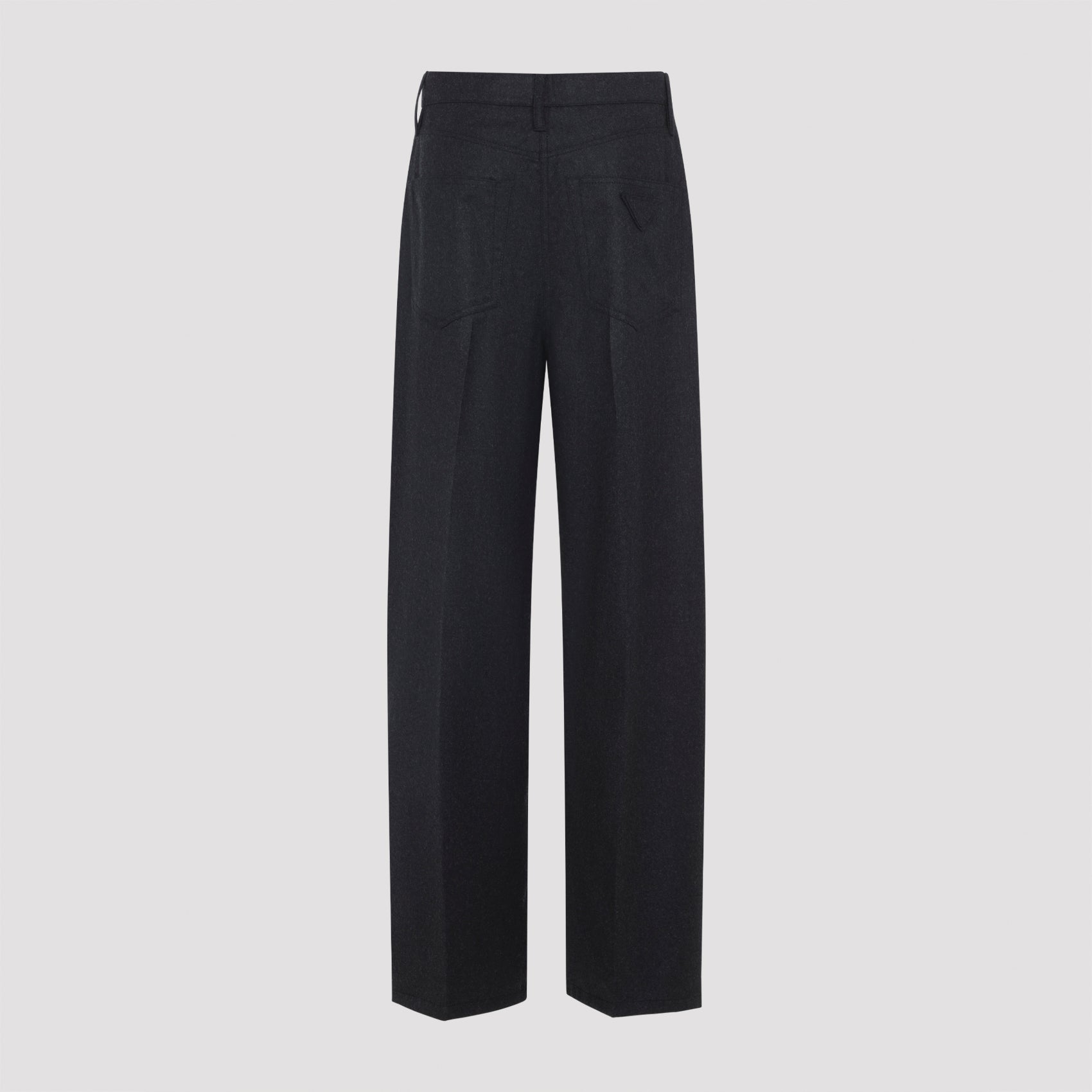 PRADA Wide Leg Virgin Wool Pants for Women
