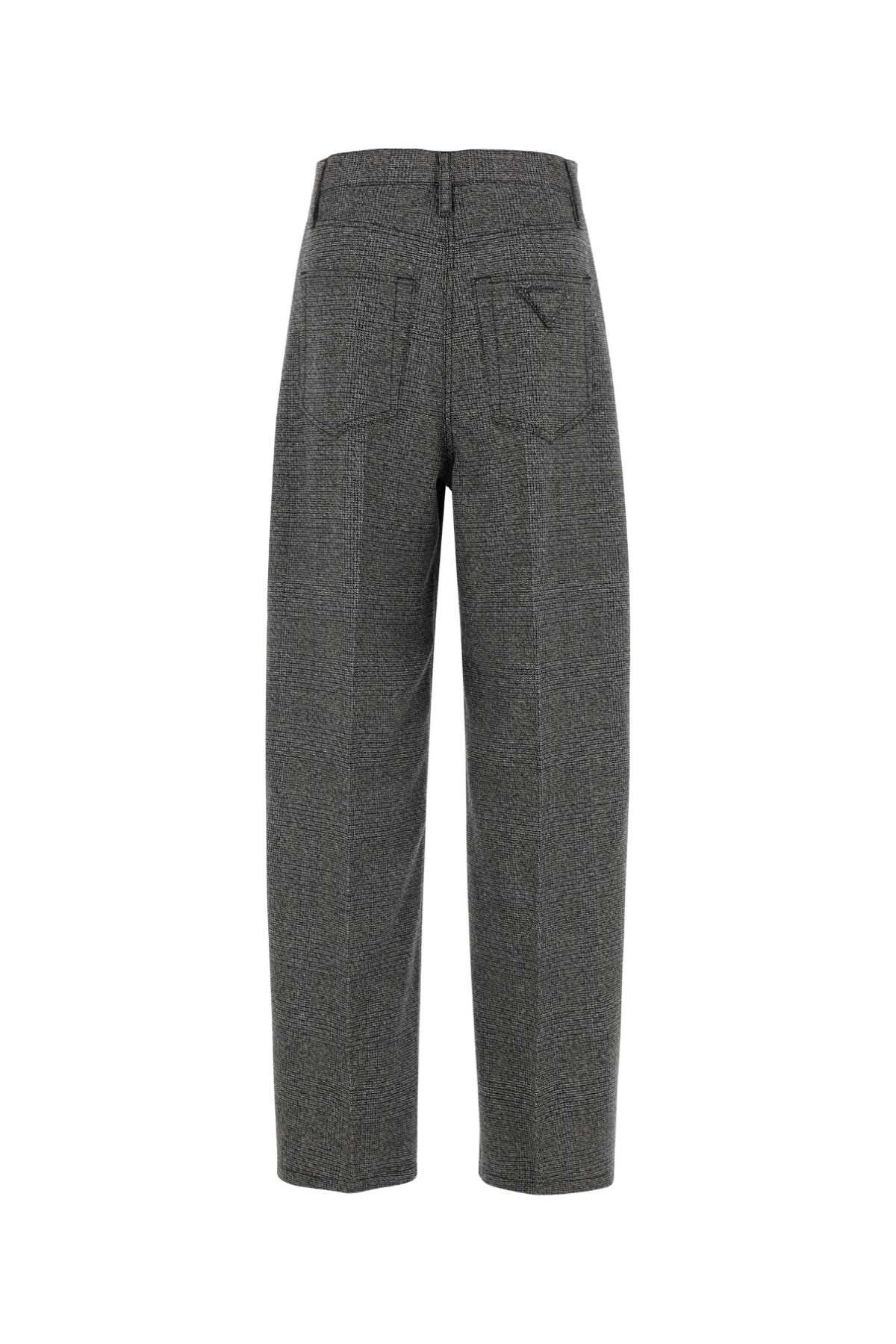 PRADA Checked Embroidered Pants for Women