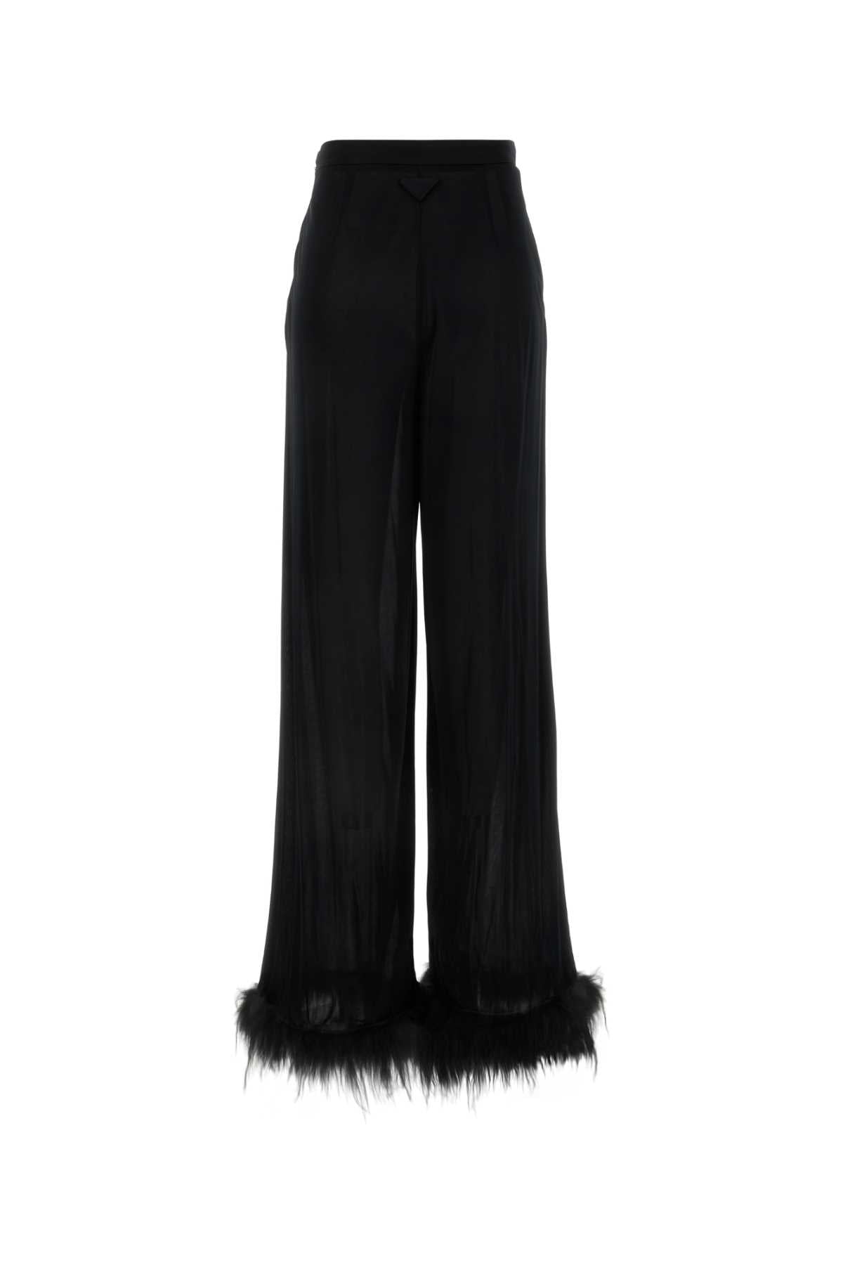 PRADA Wide-Leg Satin Pants for Women