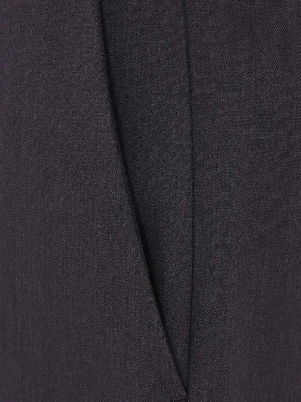 PRADA Safety-Pin Detail Wool Trousers for Women - FW25 Collection