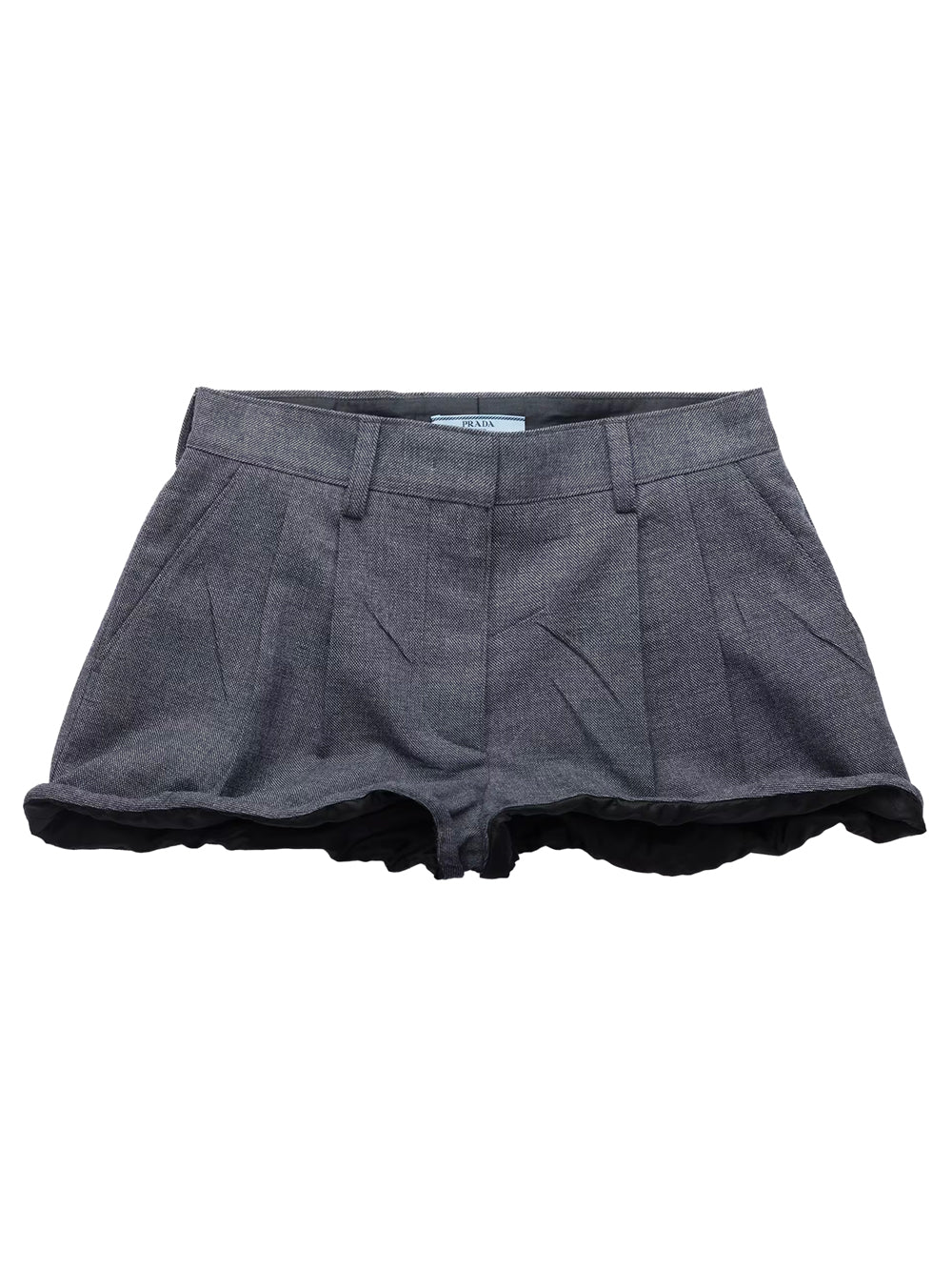 PRADA Wool Mini Shorts