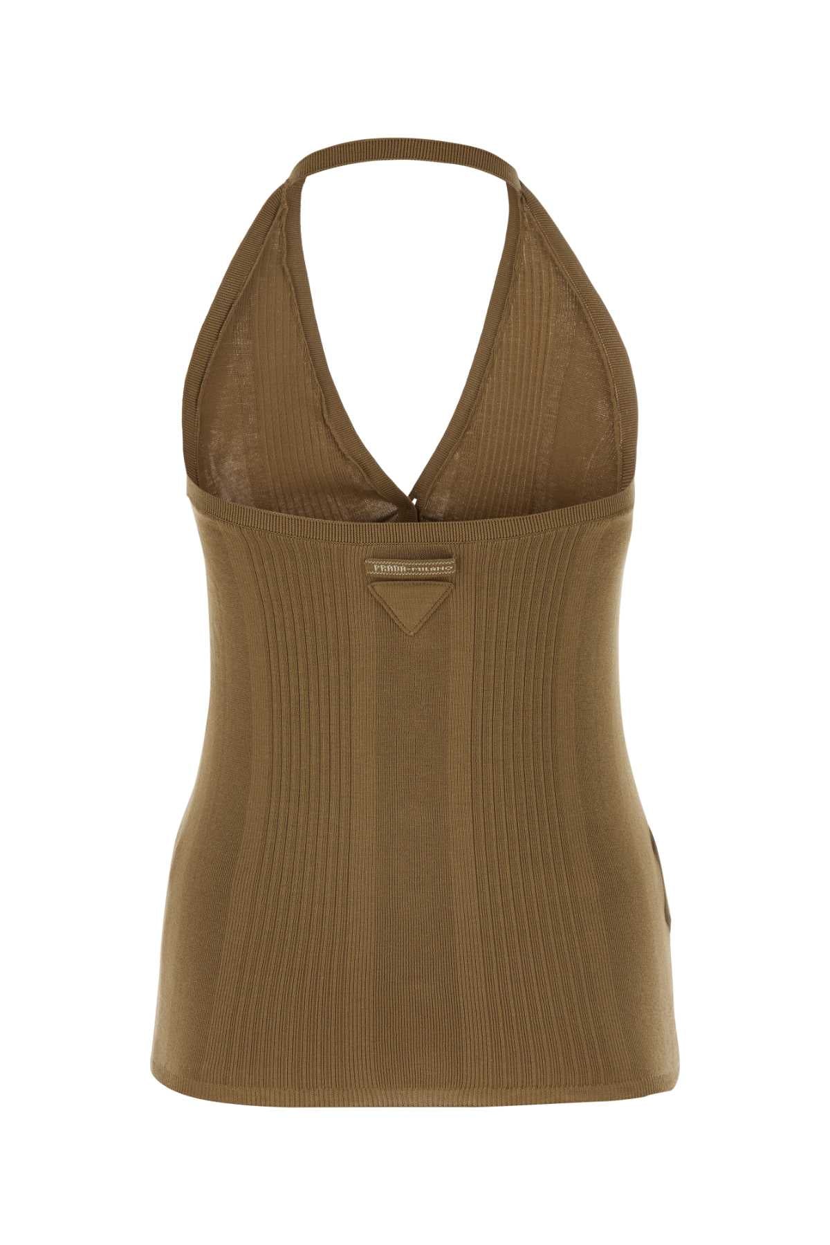 PRADA Cotton Knit Top for Women - FW24 Collection