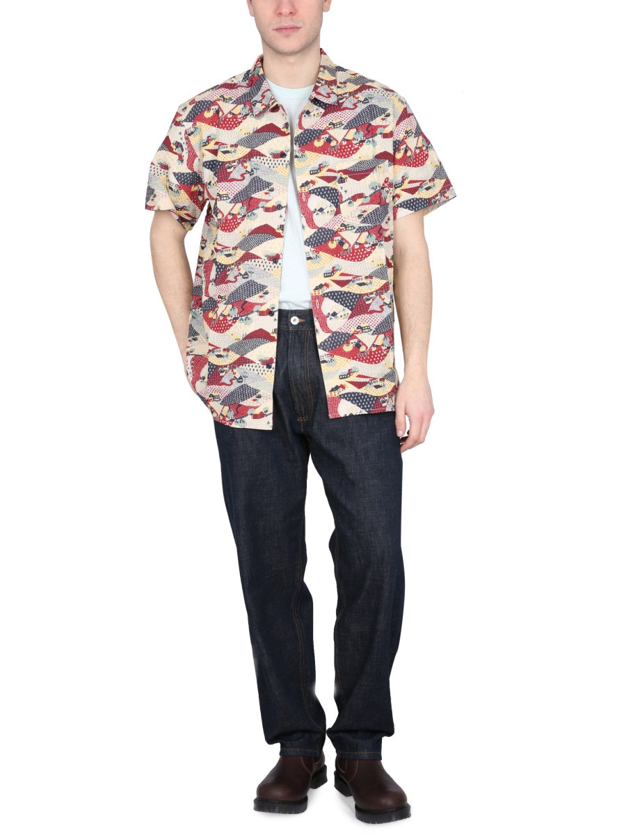 YMC Men's Classic Collar Multicolour Shirt